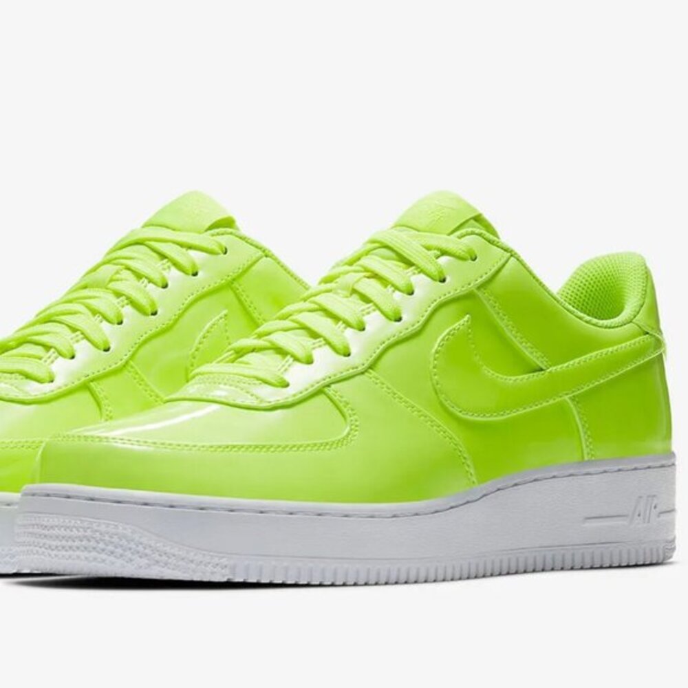 Nike Air Force One LV8 UV Light Reactive Volt Lime Yellow